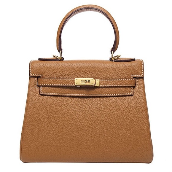 handbag crave Bags Handbag Crave Ava 25 Tan With White Stitching